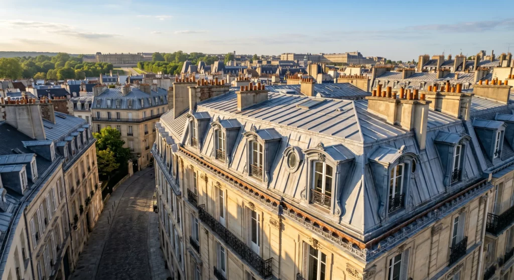 Couvreur Versailles 78000 — toiture zinc ardoises immeuble haussmannien Yvelines