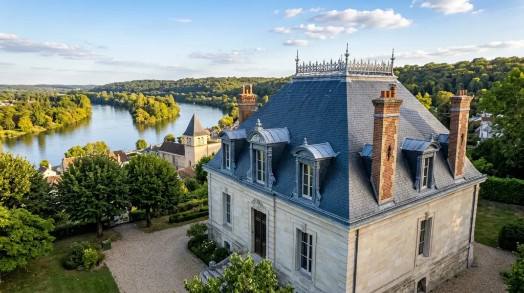 Couvreur Carrières-sur-Seine 78420 — toiture ardoises naturelles maison bourgeoise XIXe coteaux Seine Yvelines