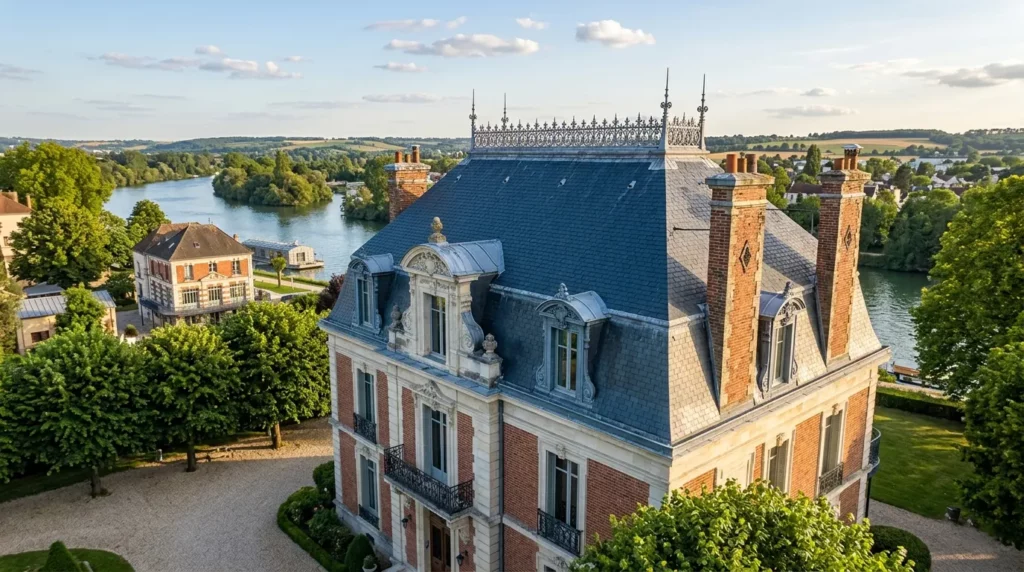 Couvreur Chatou 78400 — toiture ardoises naturelles villa Belle Époque Cité des Impressionnistes Maison Fournaise Yvelines
