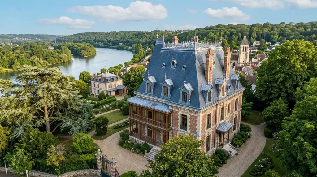 Couvreur Bougival 78380 — toiture ardoises villa Belle Époque bord Seine berceau Impressionnisme Renoir Tourgueniev Bizet Yvelines